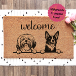 Custom Dog Breed Welcome Mat