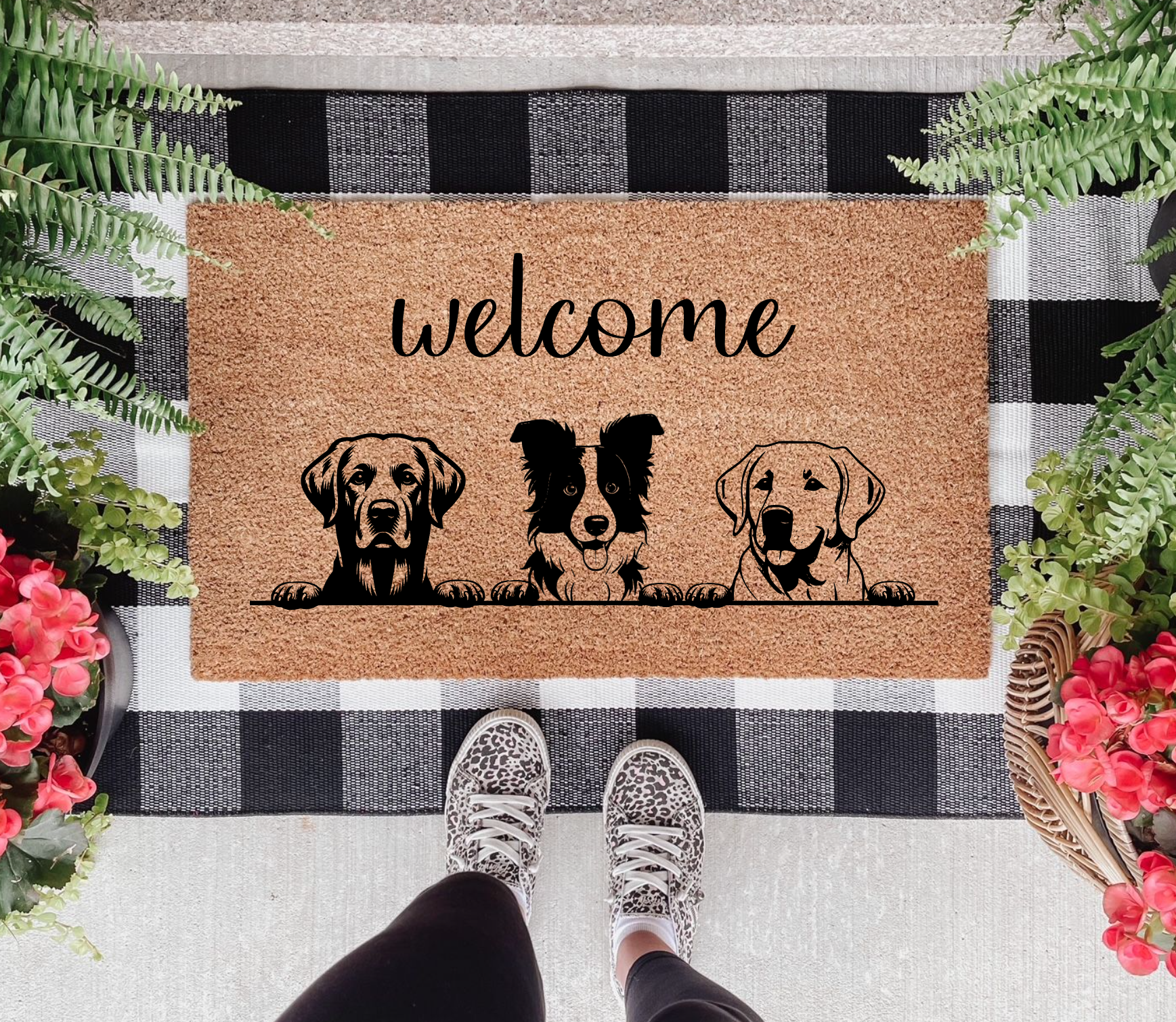 Custom Dog Breed Welcome Mat