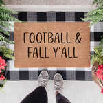 Football & Fall Y'All Doormat