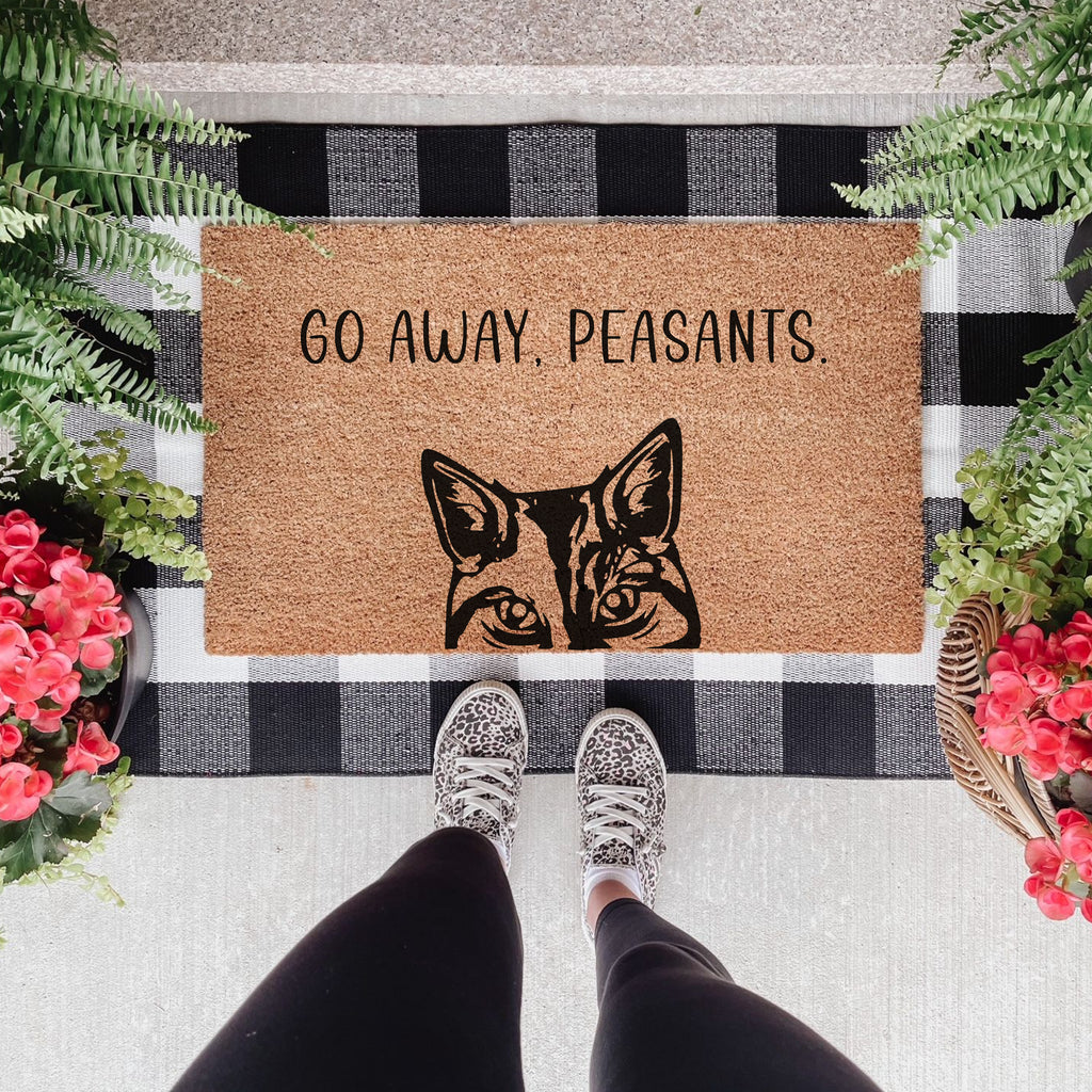 Go Away, Peasants Cat Doormat