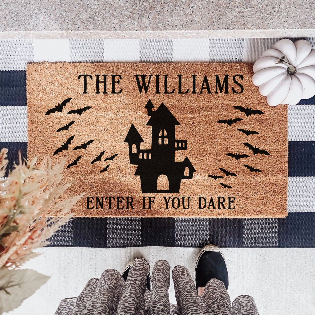 Personalized Halloween Doormat