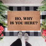 Ho Why is You Here? Doormat