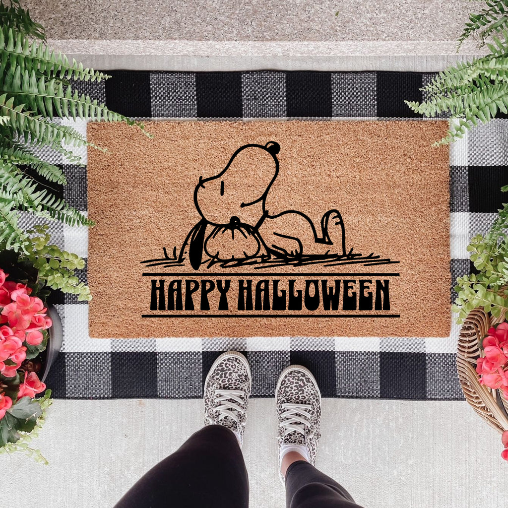 Snoopy Happy Halloween Doormat
