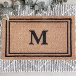 Double Border Monogram Doormat