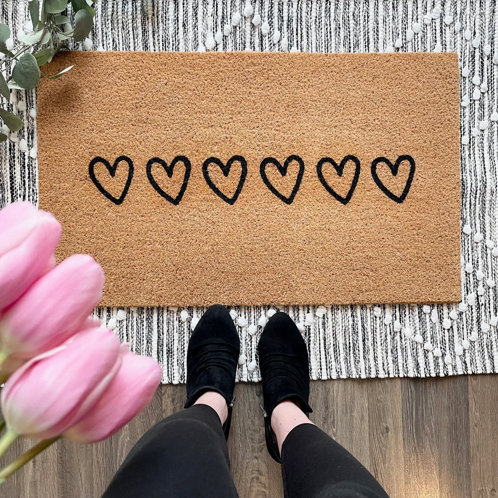 Hearts Doormat