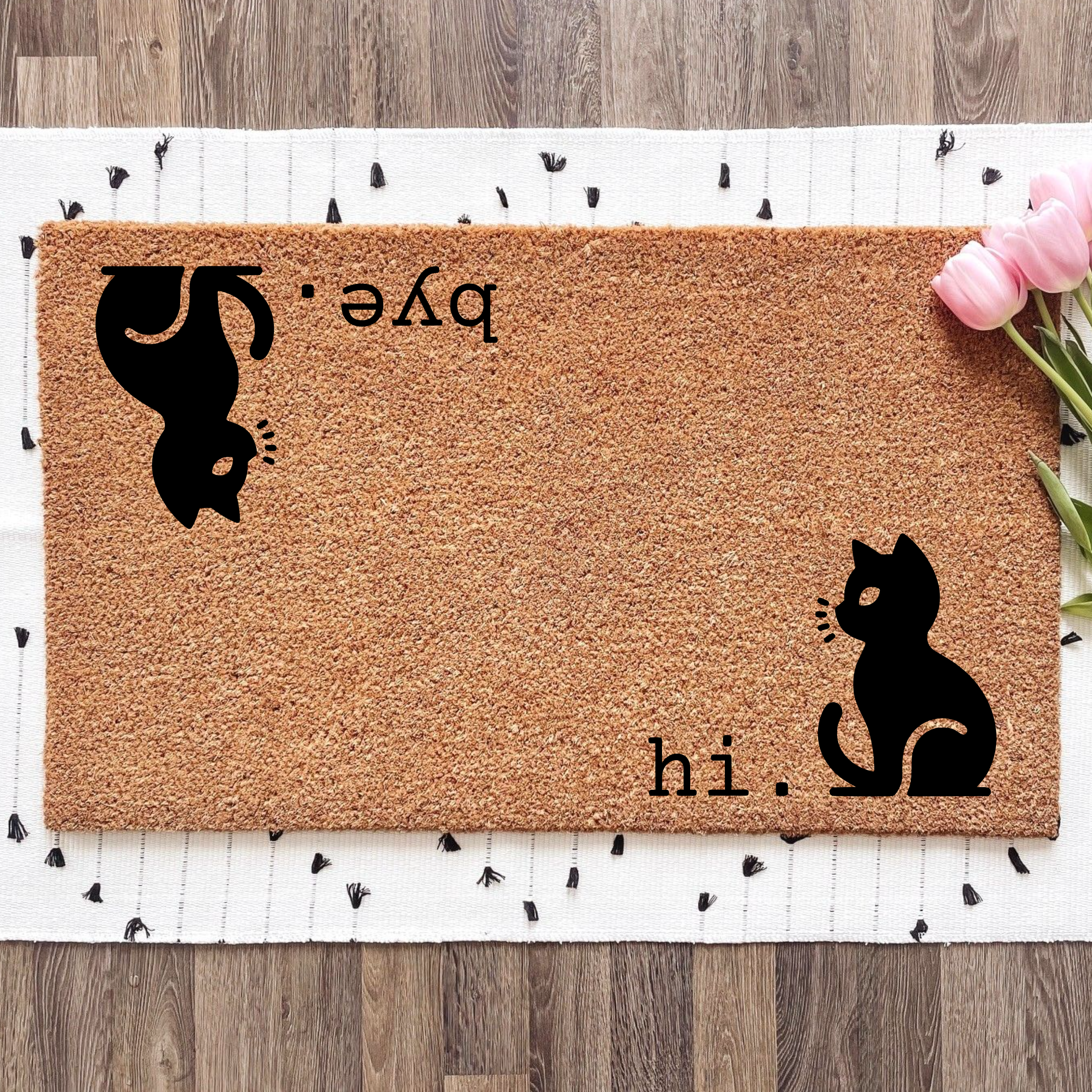 Hi. Bye. Cat Mat!