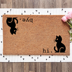 Hi. Bye. Cat Mat!