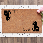 Hi. Bye. Cat Mat!