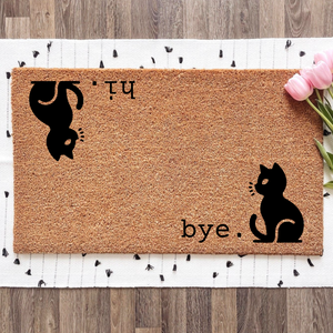 Hi. Bye. Cat Mat!