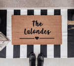 Welcome Family Name Doormat