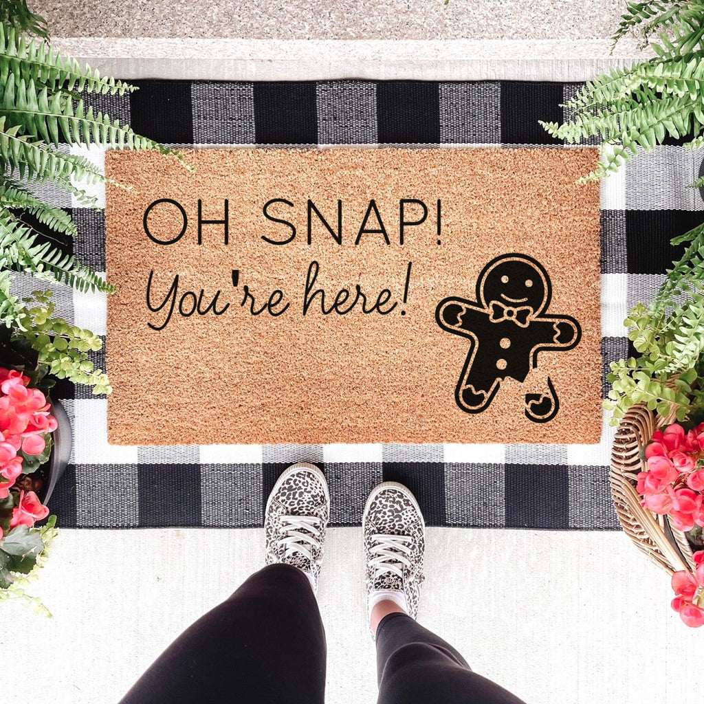 Oh Snap Gingerbread Doormat