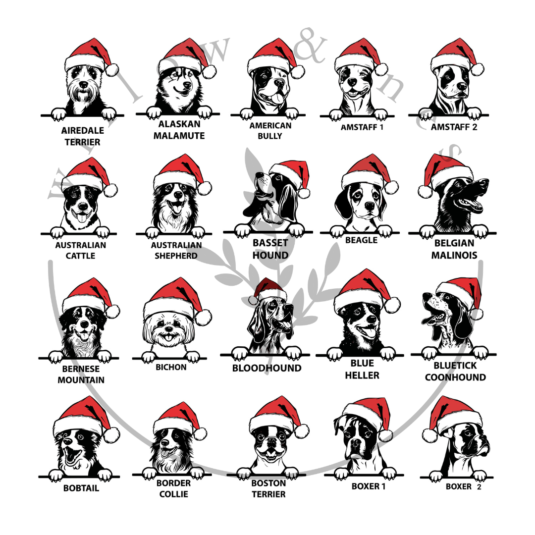 Custom Christmas Dog Doormat