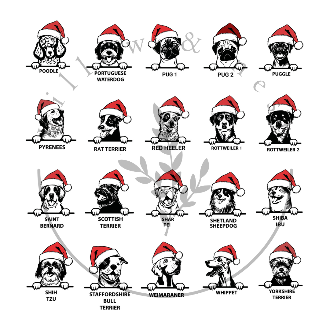 Custom Christmas Dog Doormat