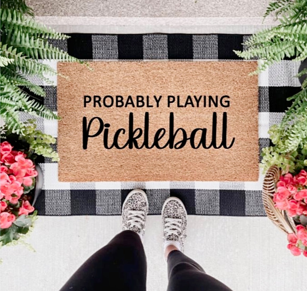 Probably Playing Pickleball