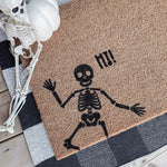 Cute Skeletons Welcome Mat