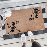 Cute Skeletons Welcome Mat