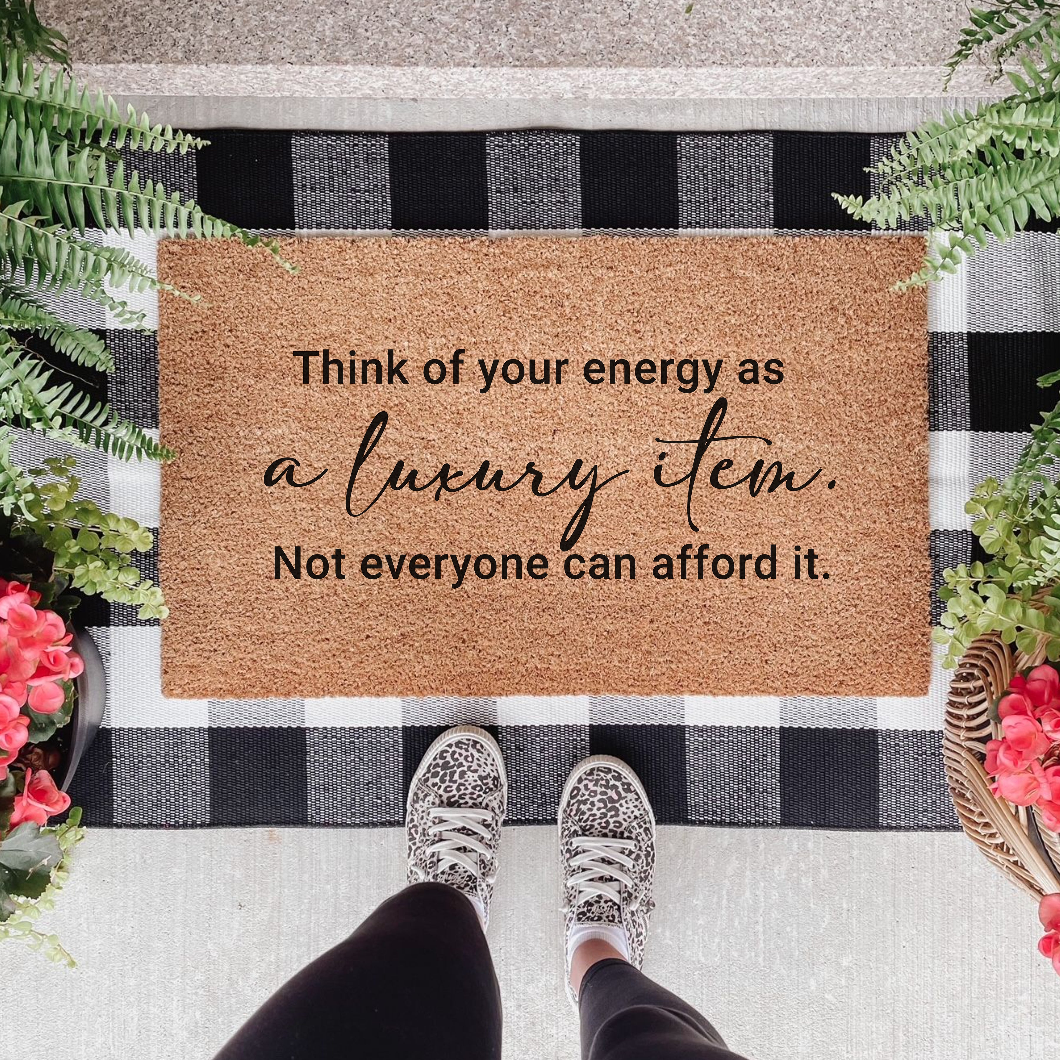 Think of your energy... TS Quote Doormat