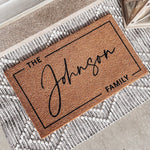Welcome Family Name Doormat