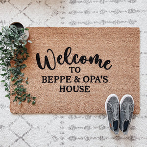 Welcome to... Customizable Grandparent Doormat