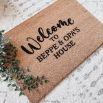 Welcome to... Customizable Grandparent Doormat