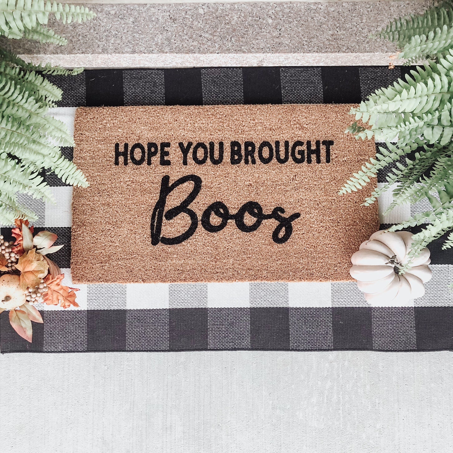 Hope You Brought BOOS Doormat