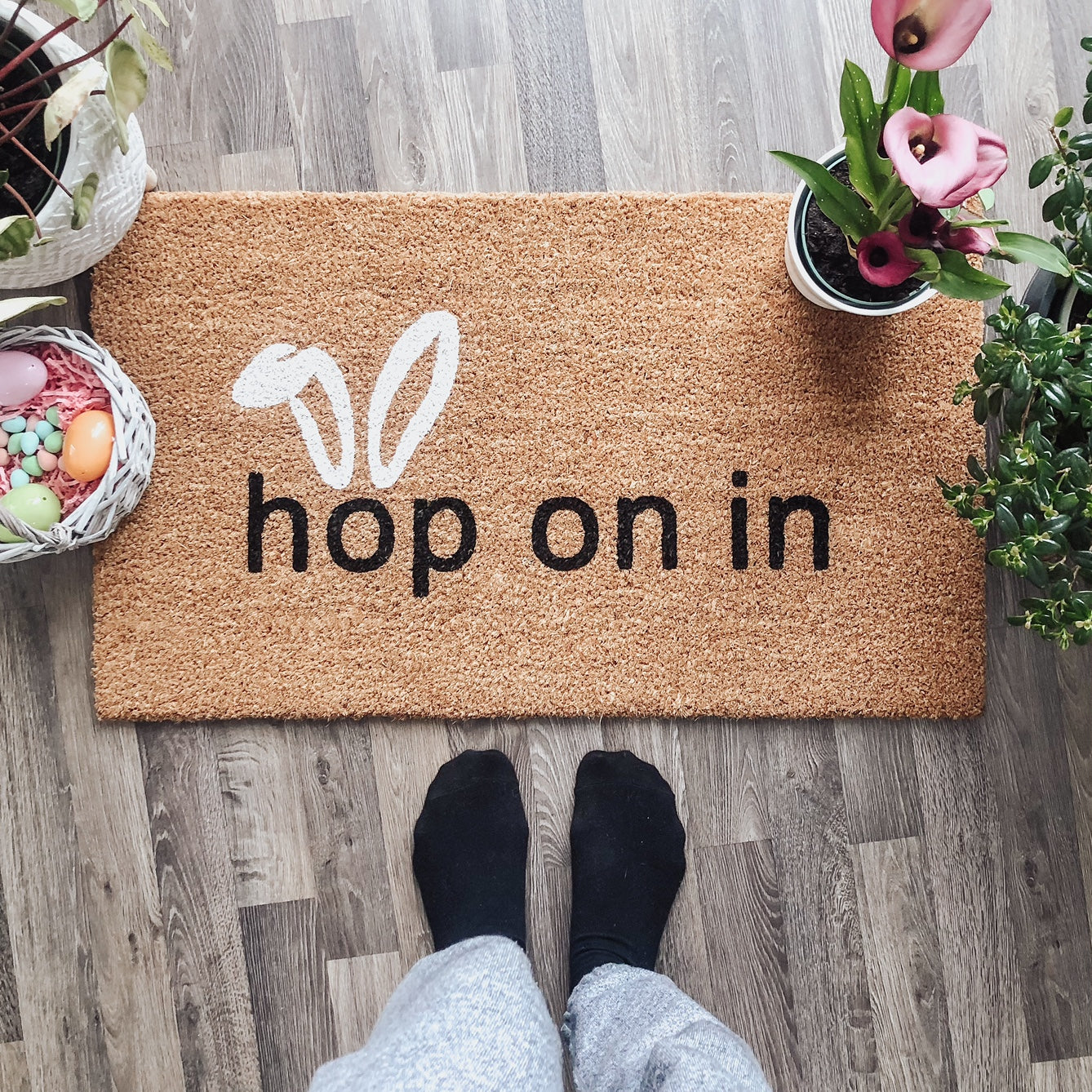 Hop On In Doormat
