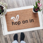 Hop On In Doormat