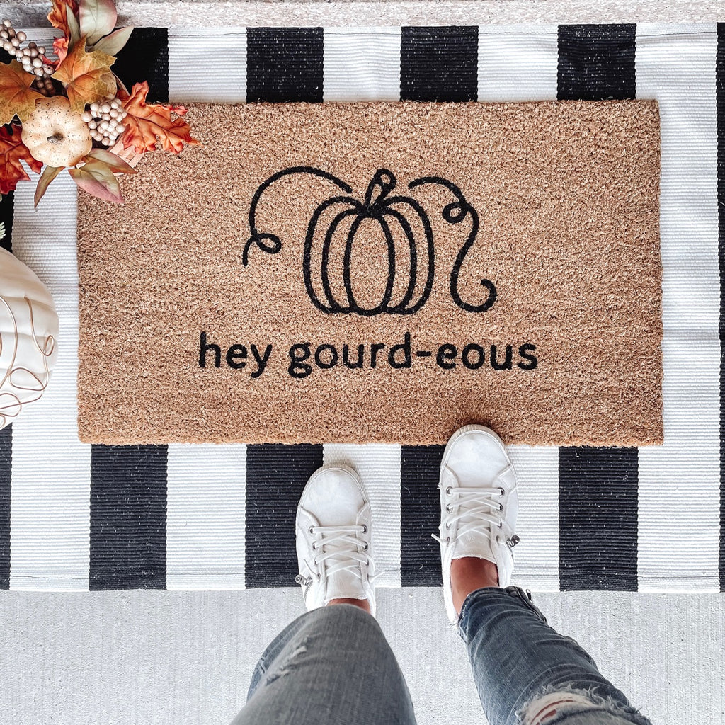 Hey Gourd-eous Doormat