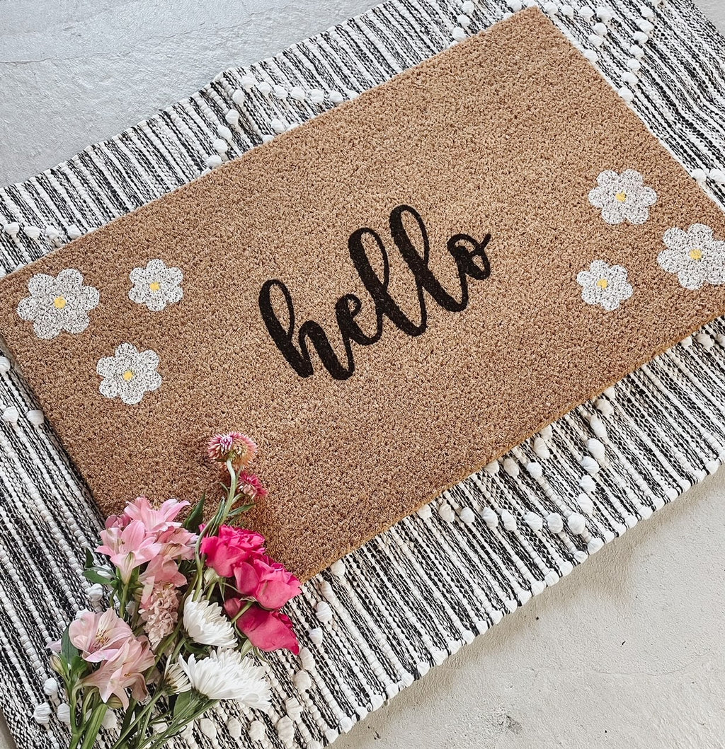 Hello Daisy Welcome Mat ONE LEFT!