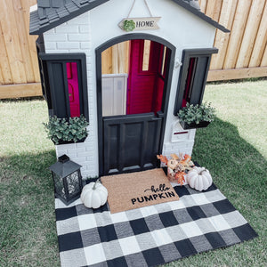 Hello Pumpkin Mini Playhouse Doormat
