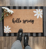 Hello Spring Daisy Doormat