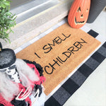 I Smell Children Halloween Doormat