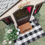 Mini Welcome Mat with Heart