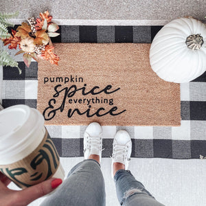 Pumpkin Spice & Everything Nice Doormat