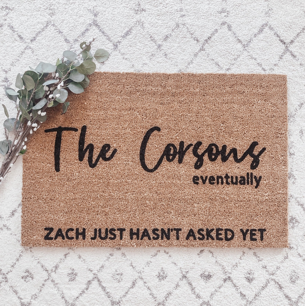 Eventually Engaged Doormat