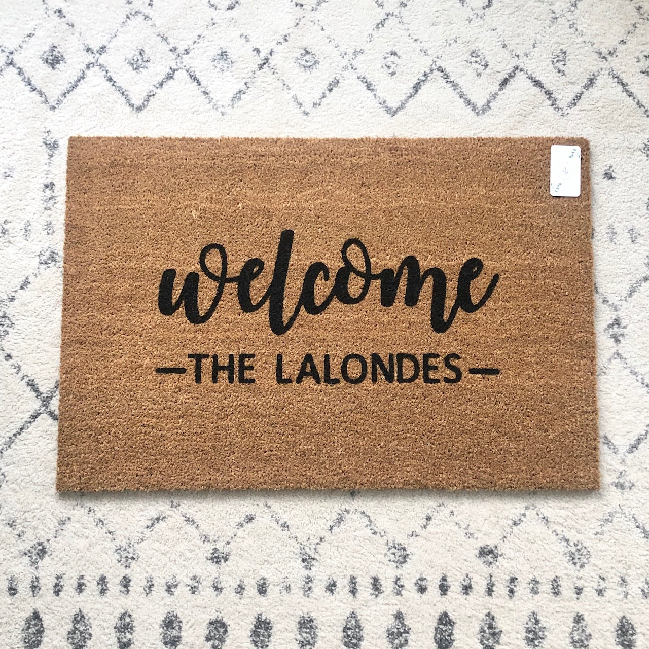 Welcome Family Name Doormat - Name Customizable
